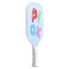 Kids Pickleball Paddle, Lightweight Youth Pickleball Paddle with Small Grip and Cute Pattern, Fiberglass Pickle Ball Racket & Honeycomb Core, Child Si