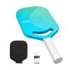 Pickleball Paddle with Aero Throat, T700 Carbon Fiber Surface & Honeycomb Core, Professional Pickleball Paddle with Increased Power & Control & Spin,