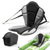 Kayak Seat, 1 Pack 1" Thick, Universal Paddle Board Seat with Back Support, Sit-on-Top Soft Padded Cushion with Storage Bag & Adjustable Straps for SU