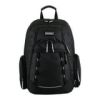 Eastsport Unisex Diamond Expandable Recycled Backpack – Black | Eco-Friendly, Durable, Multi-Compartment School & Travel Bag