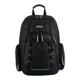 Eastsport Unisex Diamond Expandable Recycled Backpack – Black | Eco-Friendly, Durable, Multi-Compartment School & Travel Bag