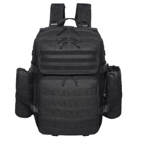 Tactical Backpack, 45L Military Tactical Backpack with Molle Design & 3 Compartments, Army Assault Pack Bag for Men and Women, Range Gear Backpack for