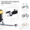 Bicycle Cargo Trailer, Yellow, Two-Wheel Bike Luggage Wagon with Removable Cover