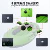 Inflatable Boat, 3-Person Inflatable Fishing Boat, Strong PVC Portable Boat Raft Kayak, 45.6" Aluminum Oars, High-Output Pump, Fishing Rod Holders, an