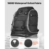 Ski Boot Bag, 70L, Snowboard Boots Travel Backpack for Men Women, with Waterproof Exterior & Bottom, Durable 1680D Oxford, Bag for Skis, Snowboard, He