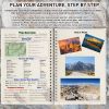 Hiking Planner - Outdoor Adventure Journal, A5 Spiral Mountaineering Logbook, Gear Checklist, Peak Tracker, Route Map, Safety Tips, Emergency Prep for