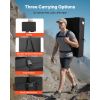 Bouldering Crash Pad, Bi-Fold Rock Climbing Crash Pad with Adjustable Backpack Straps and Handle, Foldable Lightweight for Indoor Bouldering & Outdoor