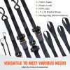 Ratchet Tie Down Straps (4PK), 2200 lb Max Break Strength, Includes 4 Premium 1" x 15' Rachet Tie Downs with Padded Handles, for Moving Securing Cargo