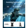 Mini Scuba Tank, 1.9L Portable Small Diving Tank for Underwater Breathing, Reusable Lung Diving Cylinder up to 35 Minutes Dive Time, Emergency Rescue