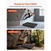 Bouldering Crash Pad, Bi-Fold Rock Climbing Crash Pad with Adjustable Backpack Straps and Handle, Foldable Lightweight for Indoor Bouldering & Outdoor