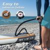 Inflatable Stand Up Paddle Board 10'6" Premium SUP W Accessories, Wood Color