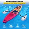 Kayak Outrigger Stabilizers, 2 PCS, PVC Inflatable Outrigger Float with Sidekick Arms Rod, Standing Float Stabilizer System Kit for Kayaks, Canoes, Fi