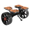 Kayak Cart, 300 lbs Load Capacity, Foldable Kayak Trolley with 10-inch Solid Rubber Tires & 1 Ratchet Strap, Paddle Board Trolley for Carrying Kayaks,