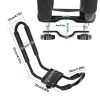 1 Pair Universal J-Bar Kayak Carrier 220LBS Load Heavy Duty Canoe Car Top Mount Carrier Roof Rack w/ 2Pcs Tie Down Straps