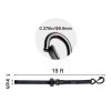 Ratchet Tie Down Straps (4PK), 2200 lb Max Break Strength, Includes 4 Premium 1" x 15' Rachet Tie Downs with Padded Handles, for Moving Securing Cargo