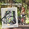 2-Way Wonder: Green Child Bike Cart Transforms to Stroller, with Brakes, Flag & Cargo Space