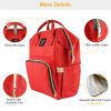 Mummy Diaper Bag Backpack Water-Resistant Large Capacity Travel Nappy Backpack Baby Nursing Handbag for Mom Dad Baby Care