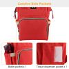 Mummy Diaper Bag Backpack Water-Resistant Large Capacity Travel Nappy Backpack Baby Nursing Handbag for Mom Dad Baby Care