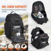 Tactical Backpack, 40L Military Tactical Backpack with Molle Design & Sponge Pad, Army Assault Pack Bag for Men and Women, Range Gear Backpack for Out