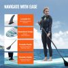 Inflatable Stand Up Paddle Board, 10' x 33" x 6" Wide SUP Paddleboard, with Board Accessories, Pump, Paddle, Fin, Phone Bag, Backpack, Ankle Leash, Re