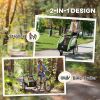 2-Way Wonder: Green Child Bike Cart Transforms to Stroller, with Brakes, Flag & Cargo Space