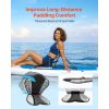 Kayak Seat, 1 Pack 1" Thick, Universal Paddle Board Seat with Back Support, Sit-on-Top Soft Padded Cushion with Storage Bag & Adjustable Straps for SU