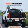 Tailgate Bike Pad, 62" Truck Tailgate Pad Carry 6 Mountain Bikes, Tailgate Protection Pad with Reflective Strips and Tool Pockets, Tailgate Pad with R