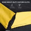 Bicycle Cargo Trailer, Yellow, Two-Wheel Bike Luggage Wagon with Removable Cover