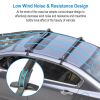 2PCS Universal 110cm/43-inch Car Roof Rack Cross Bar w/ Anti-Theft Lock Adjustable Window Frame for bike kayak cargo luggage