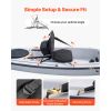 Kayak Seat, 1 Pack 1" Thick, Universal Paddle Board Seat with Back Support, Hexagonal Sit-on-Top Soft Padded Cushion with Storage Bag & Adjustable Str