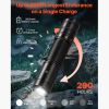 Rechargeable Flashlight, High Lumens LED Flashlight with 6 Lighting Modes, IP66 Waterproof Handheld Flash Light for Home, Hiking, Camping, Emergencies