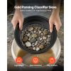 Gold Panning Kit, 10 in and 14 in Pans, 19 PCS Portable Prospecting Equipment Kit with Classifier Sieves, Sand Magnet, Rock Pick, Scoops, Backpack, an