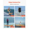 Inflatable Stand Up Paddle Board, 11.6' x 35" x 6" Wide Ultra-Light SUP Paddleboard, All Accessories Included, Pump, Paddle, Fin, Backpack, Ankle Leas