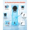Hydration Backpack, 15L Insulated Hydration Pack Backpack with 3L TPU Water Bladder, Hiking Water Backpack with Storage for Men Women, Hydro Water Day