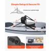 Kayak Seat, 1 Pack 1" Thick, Universal Paddle Board Seat with Back Support, Sit-on-Top Soft Padded Cushion with Storage Bag & Adjustable Straps for SU