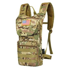 Hydration Backpack, Water Backpack with 3L TPU Water Bladder, Tactical Molle Hiking Hydration Pack with Storage for Men Women, Hydro Water Daypack for (Type: Tactical, Color: CP Color)
