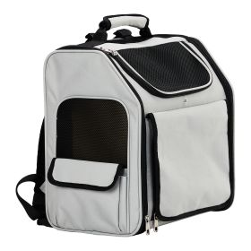 Pet Carrier Backpack, Expandable Cat Dog Carrier with Back Extension, Breathable Mesh Travel Backpack for Small Dogs Cats, Soft-Sided Pet Backpack Hol (Color: as picture)