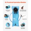 Hydration Backpack, Water Backpack with 3L TPU Water Bladder, Tactical Molle Hiking Hydration Pack with Storage for Men Women, Hydro Water Daypack for