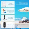 10' x 7' Inflatable Dock Platform with Air Pump & Backpack, For Pool Beach Ocean Blue
