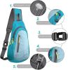 Small Sling Bag, Lightweight Crossbody Backpack for Men Women, Shoulder Bag for Sports and Outdoor
