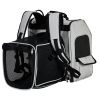 Pet Carrier Backpack, Expandable Cat Dog Carrier with Back Extension, Breathable Mesh Travel Backpack for Small Dogs Cats, Soft-Sided Pet Backpack Hol