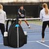 Pickleball Sling Bag for Men Women Waterproof Badminton Tennis Backpack with Wet Pocket Hidden Fence Hook Machine Washable GPCT5413