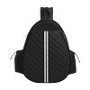 Pickleball Sling Bag for Men Women Waterproof Badminton Tennis Backpack with Wet Pocket Hidden Fence Hook Machine Washable GPCT5413