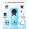Hydration Backpack, 25L Insulated Hydration Pack Backpack with 2L TPU Water Bladder, Hiking Water Backpack with Storage for Men Women, Hydro Water Day